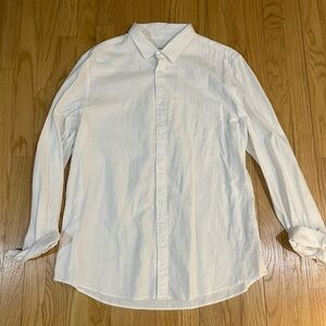 Classic White Linen Men's Shirt